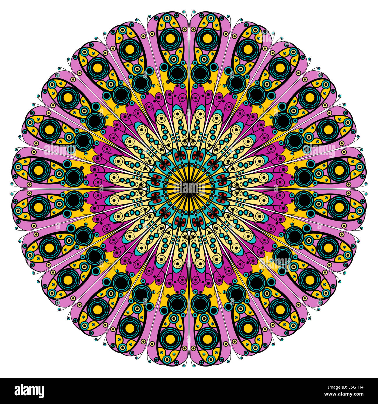 Round ornamental element for design Stock Photo - Alamy