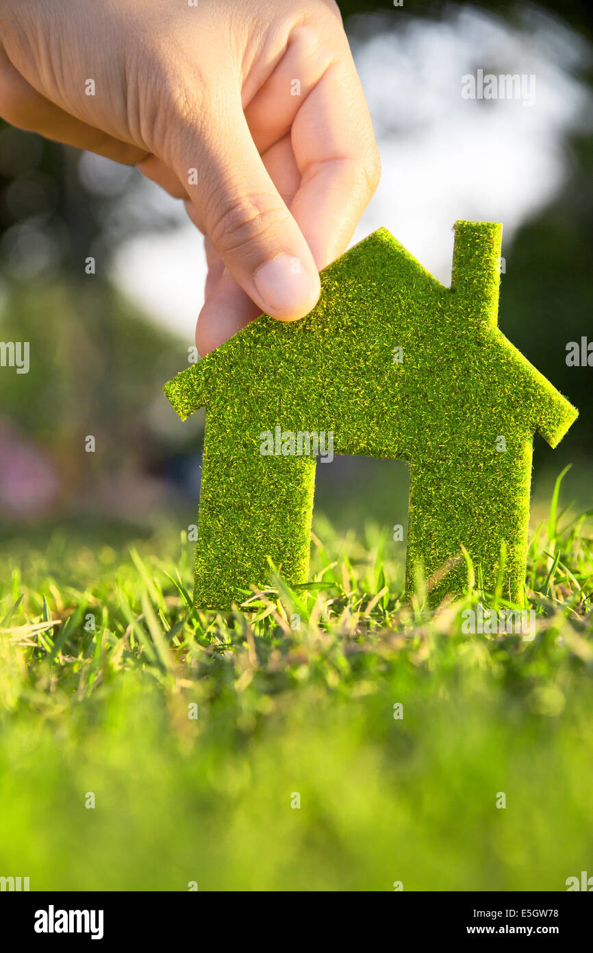 Eco house concept Stock Photo - Alamy