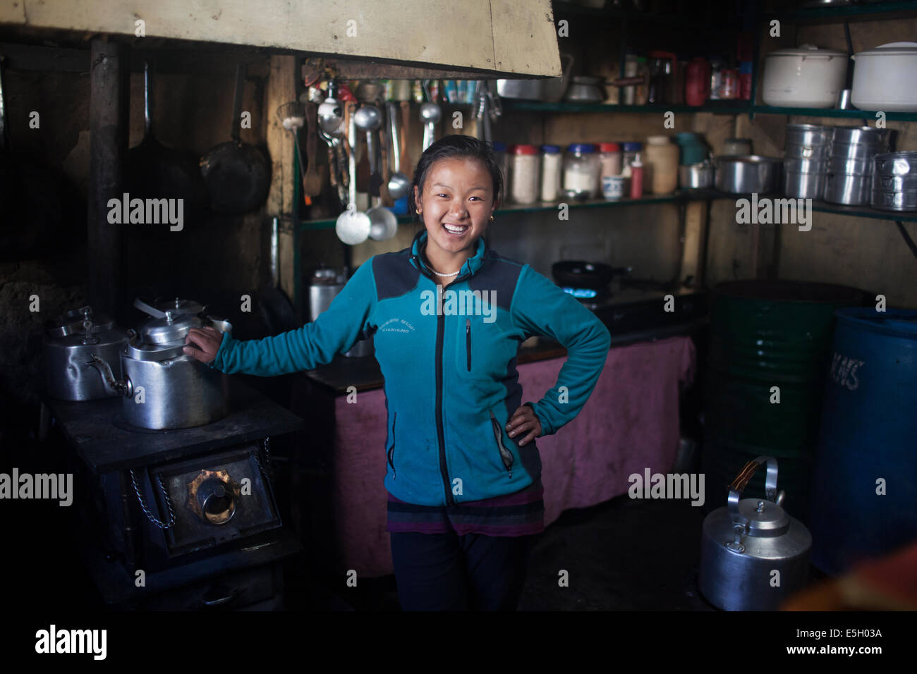Sherpa's working in the Everest region in Nepal. Sherpa people are an