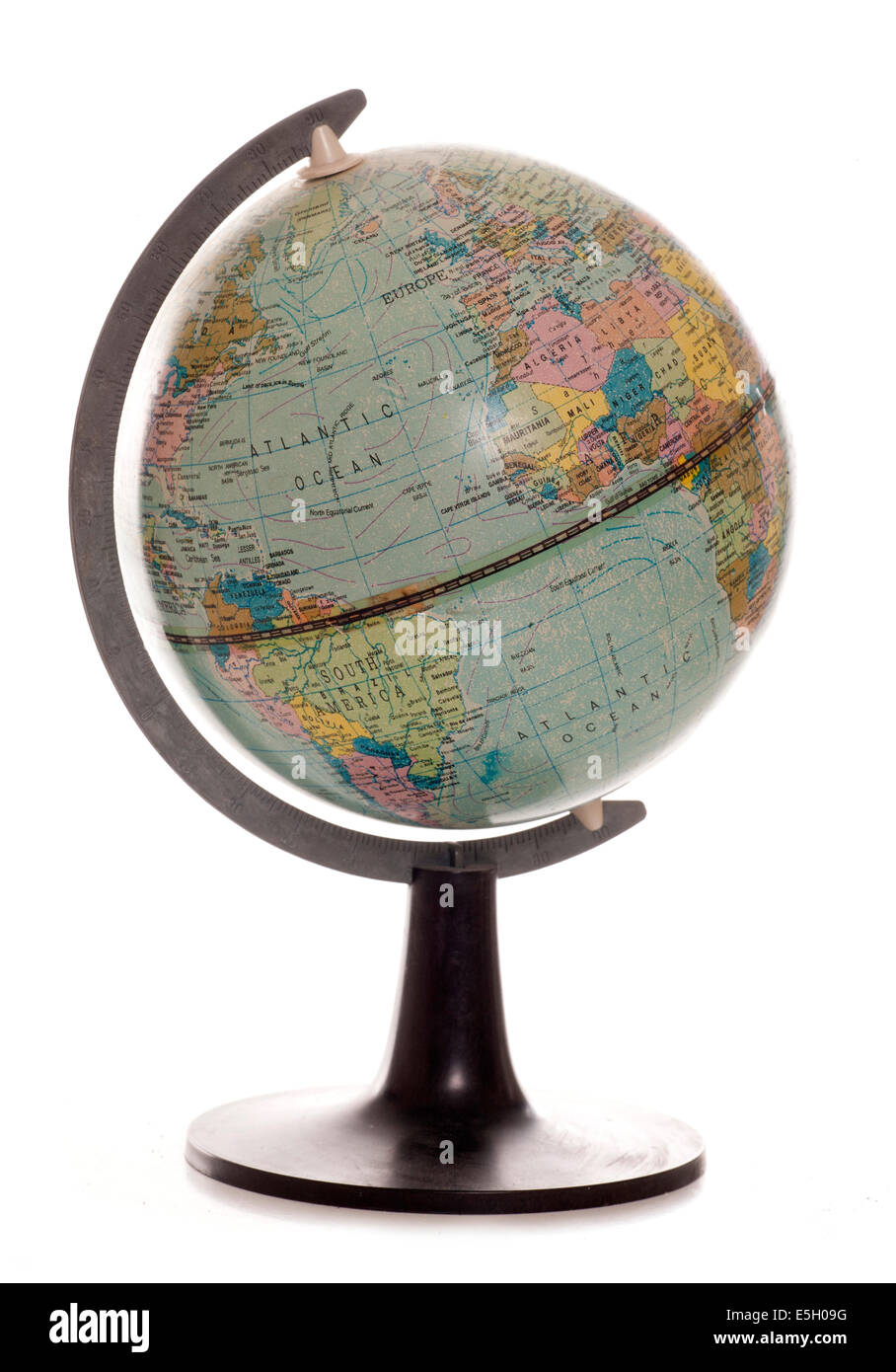 vintage desk globe studio cutout Stock Photo Alamy