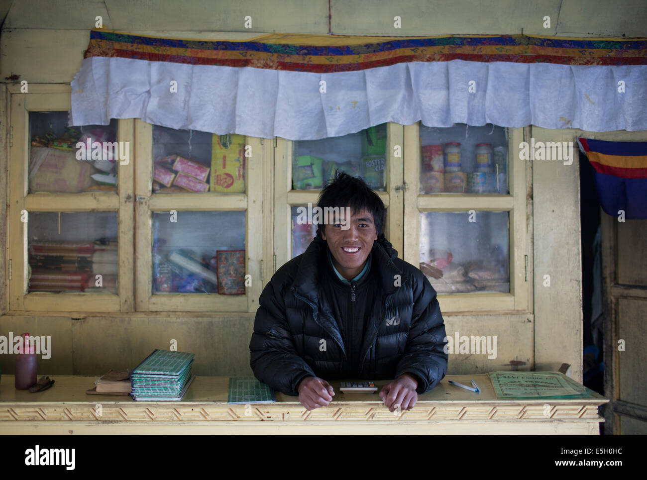 Sherpa's working in the Everest region in Nepal. Sherpa people are an