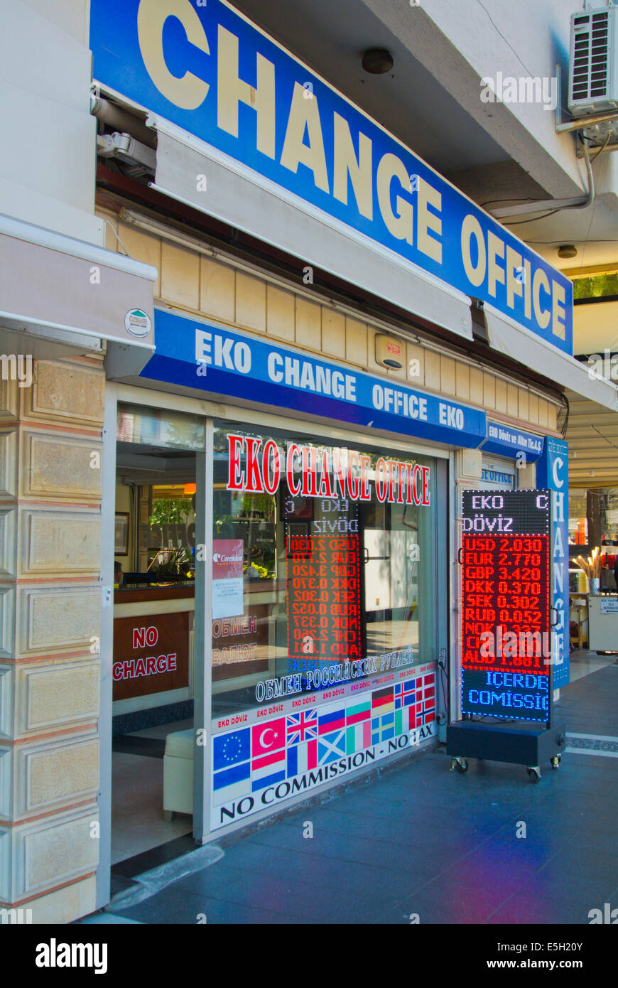 Money currency exchange office, Marmaris, Mugla province, Turkey, Asia