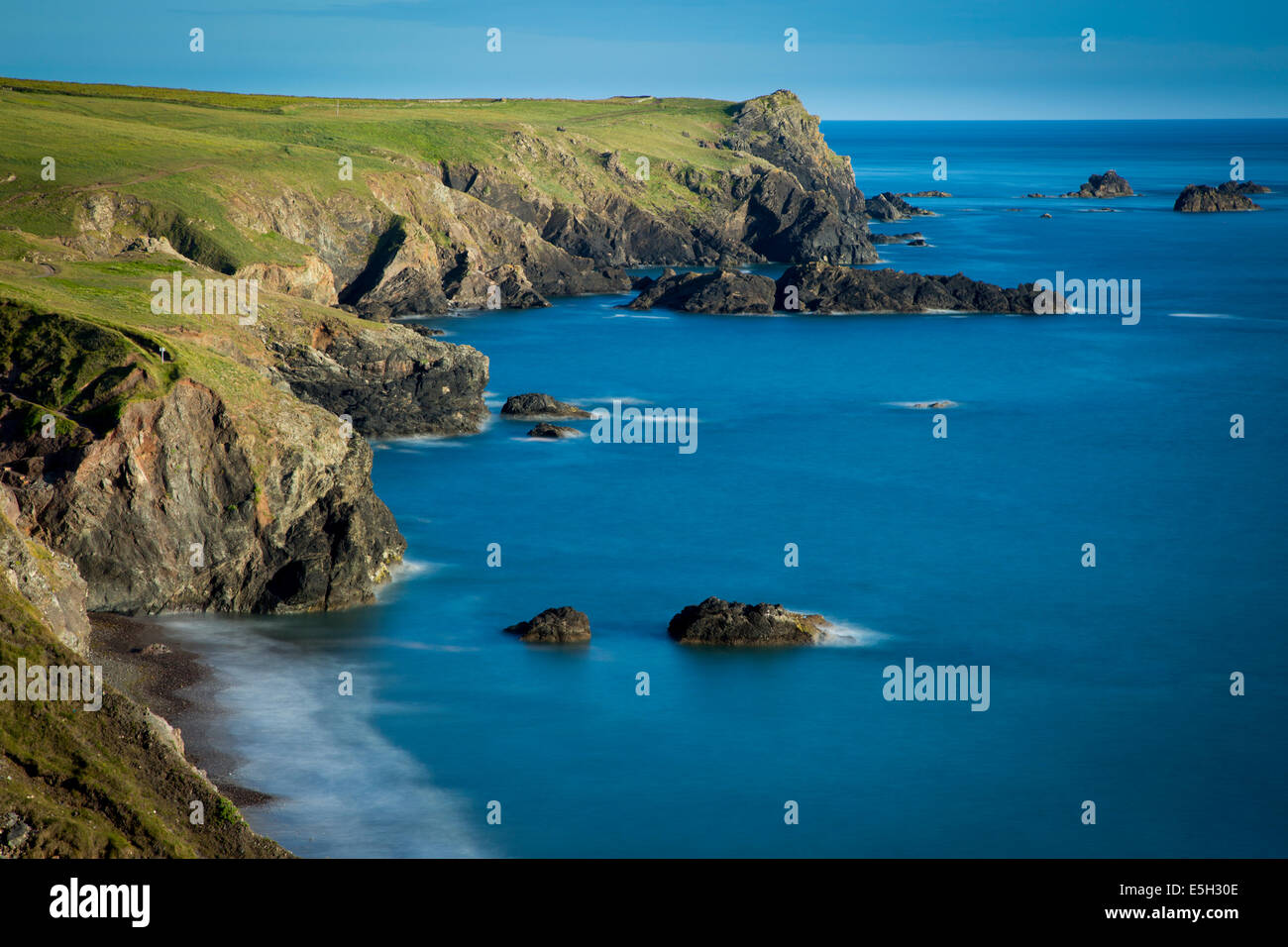 Coastline in the Lizard, Cornwall, England Stock Photo