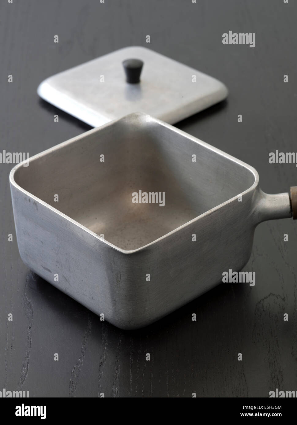 Vintage Square Saucepan and Lid Stock Photo Alamy