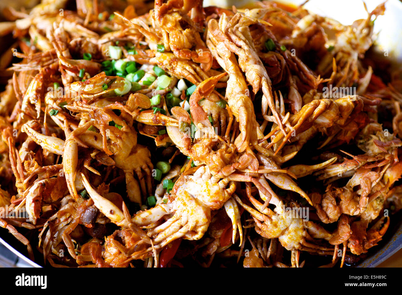Fried Soft Shell Crab in Ho Chi Minh City Vietnam Stock Photo - Alamy