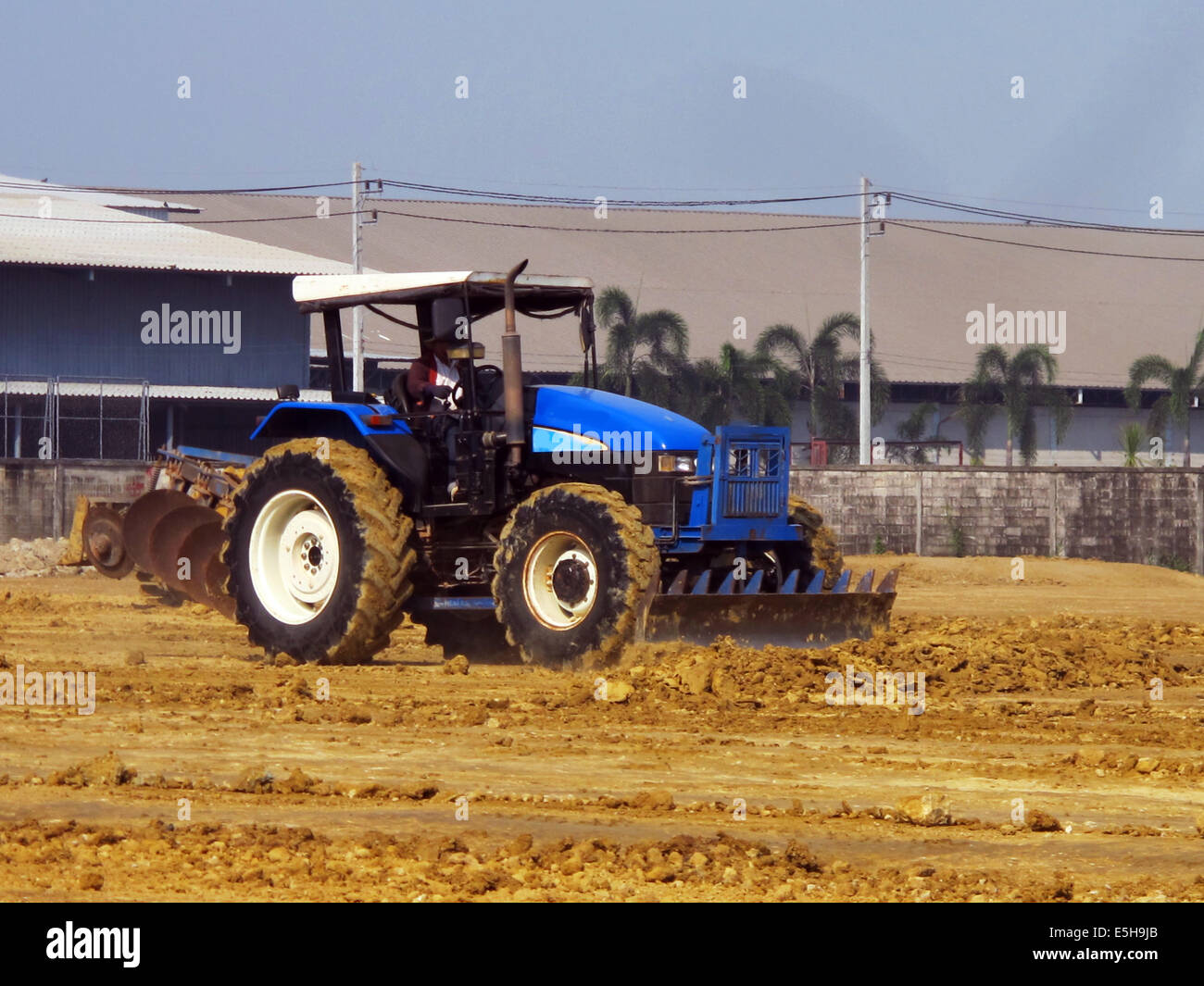 Machine on Land for Building Business construction Site at Thailand