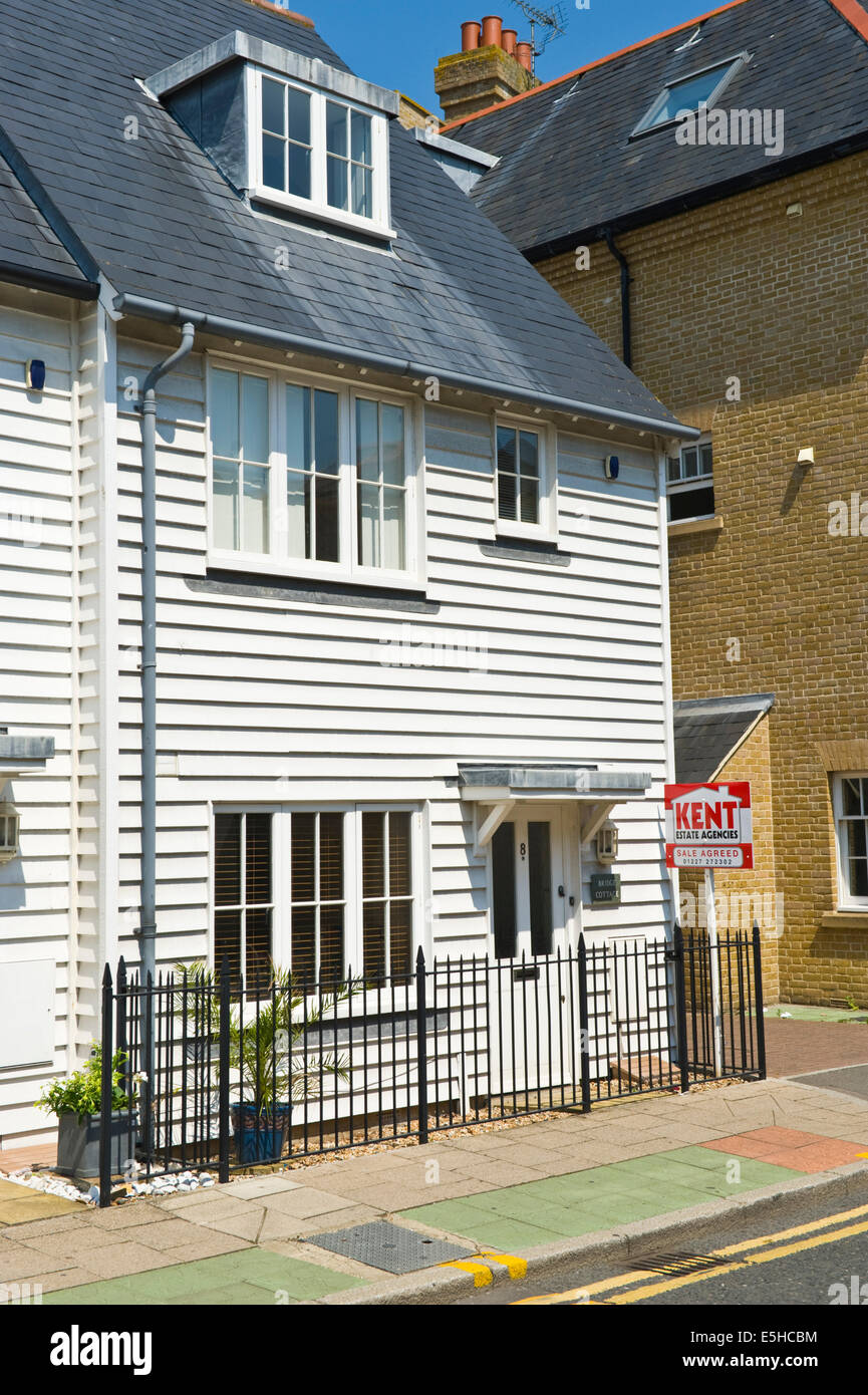 Modern clapboard house for sale in Whitstable Kent England UK Stock