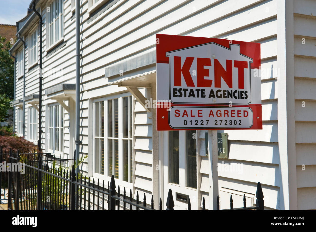 Modern clapboard house for sale in Whitstable Kent England UK Stock