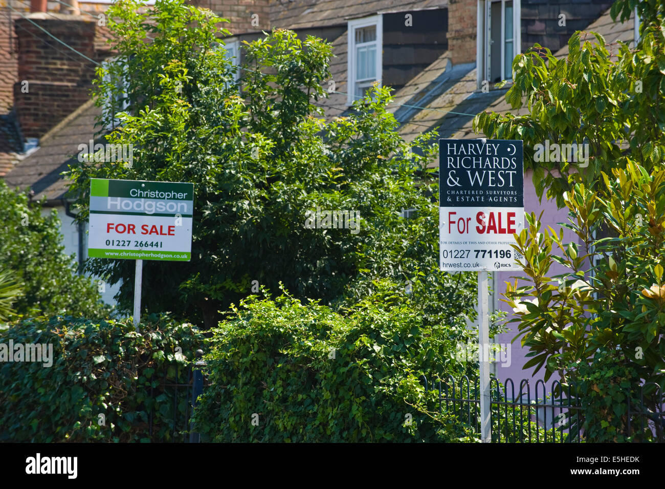 Houses for sale in Whitstable Kent England UK Stock Photo Alamy