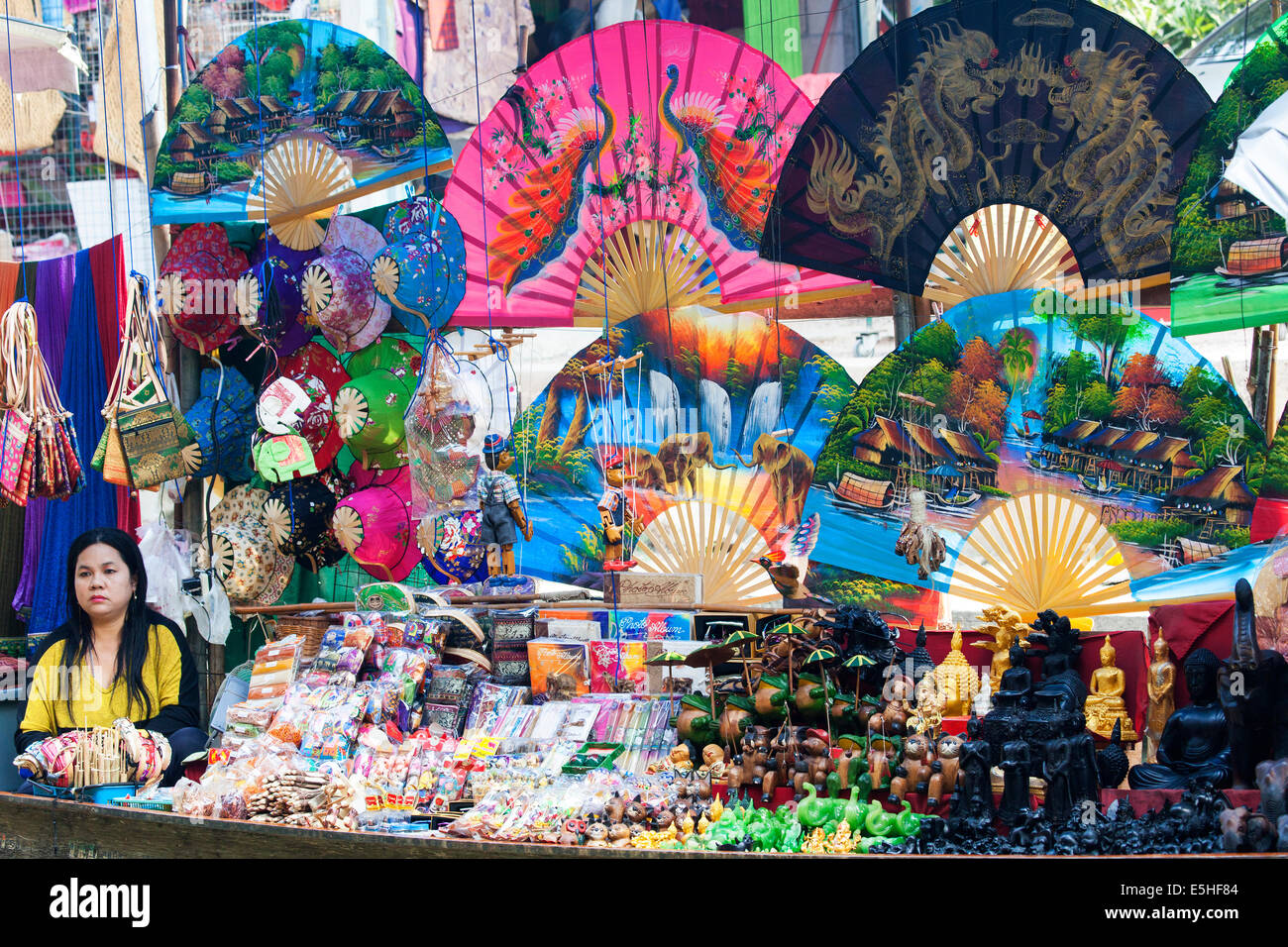 Damnoen Saduak Floating Market, Thailand Stock Photo