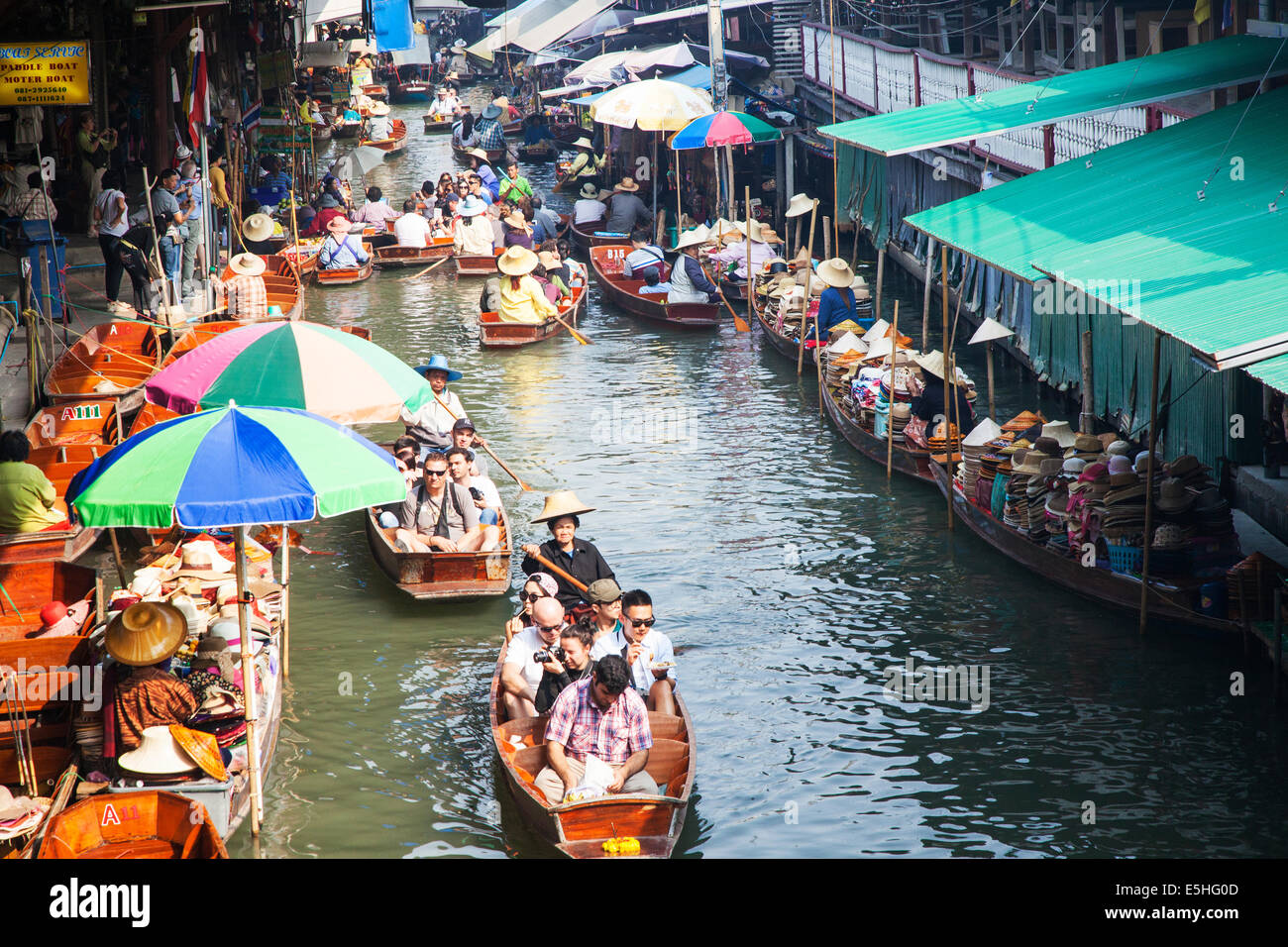 Damnoen Saduak Floating Market, Thailand Stock Photo