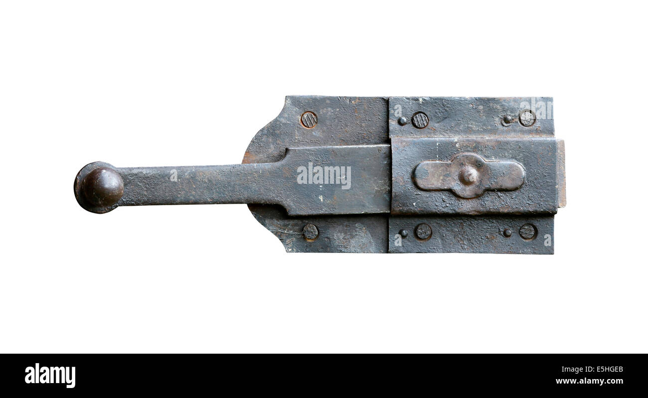 old and rusty latch Stock Photo