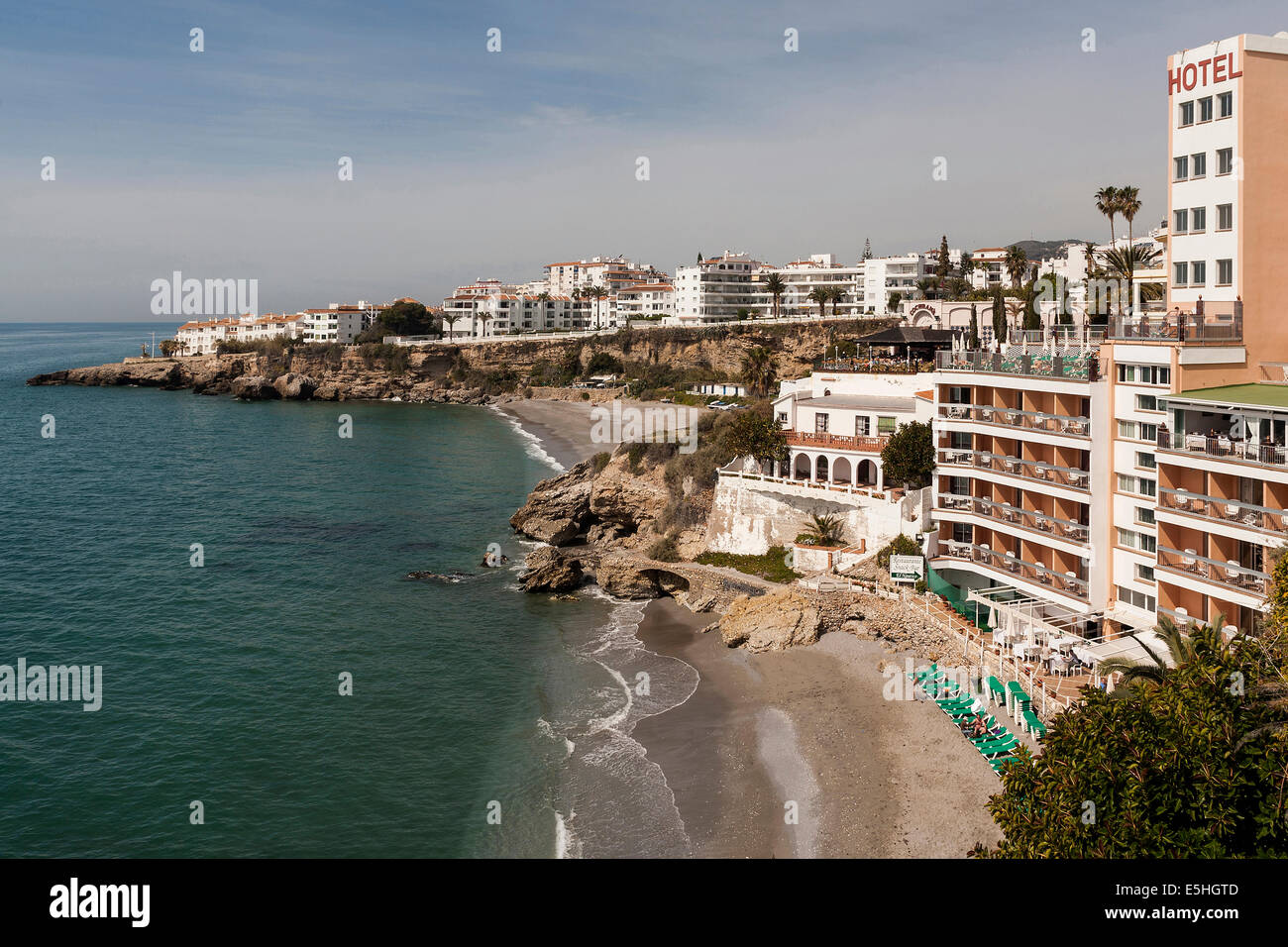 Spain Andalucia, Nerja, El Salon beach Stock Photo