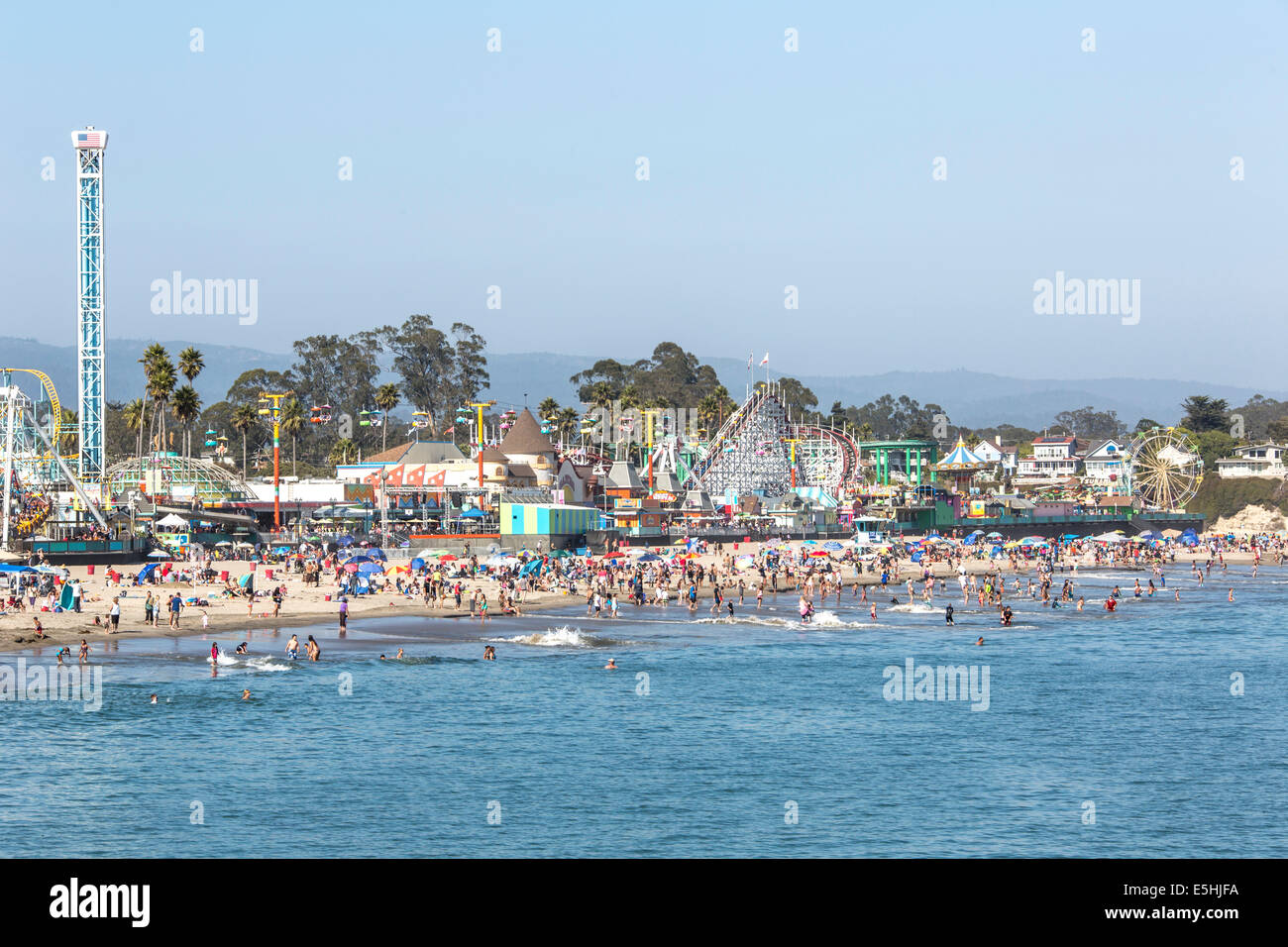 Beach of Santa Cruz, California, United States Stock Photo