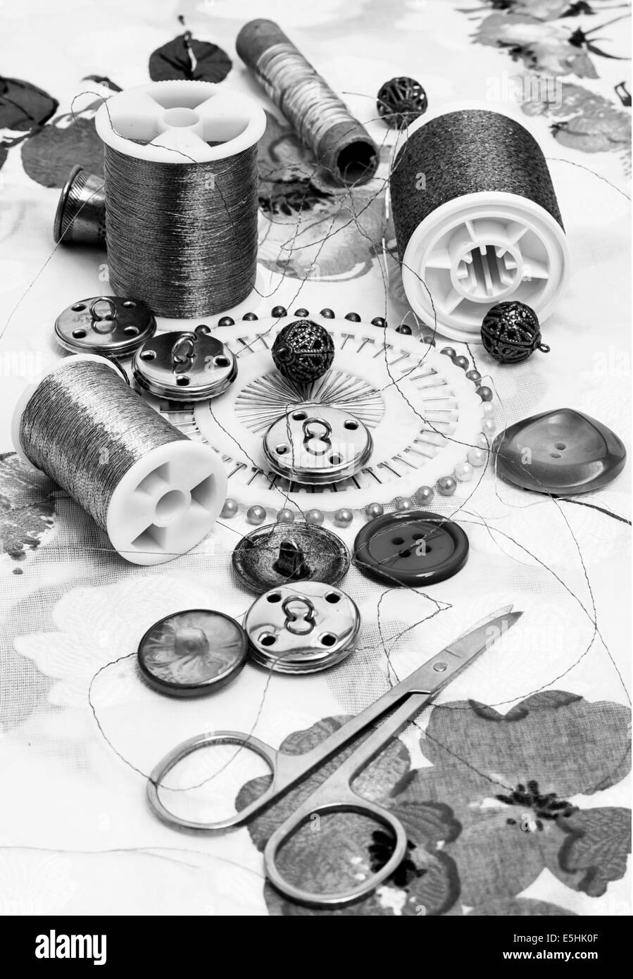 decorations and sewing accessories Stock Photo Alamy