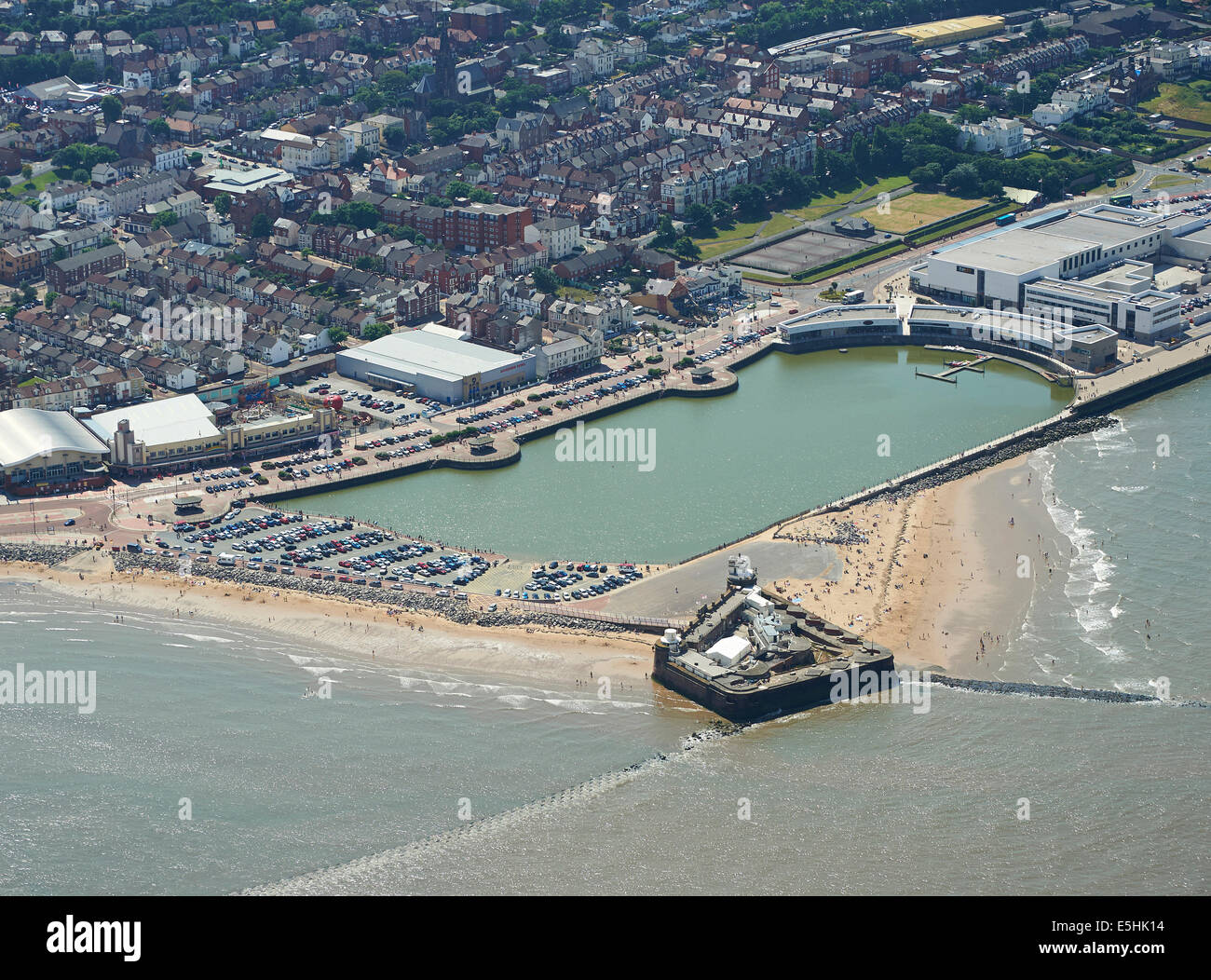 New Brighton from the air, The Wirral, North West England, UK Stock