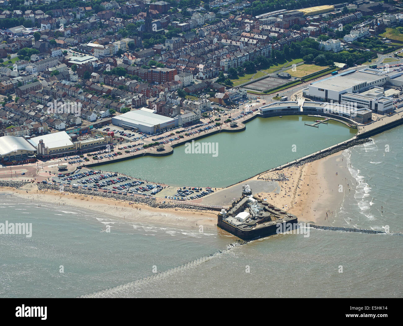 New Brighton from the air, The Wirral, North West England, UK Stock Photo
