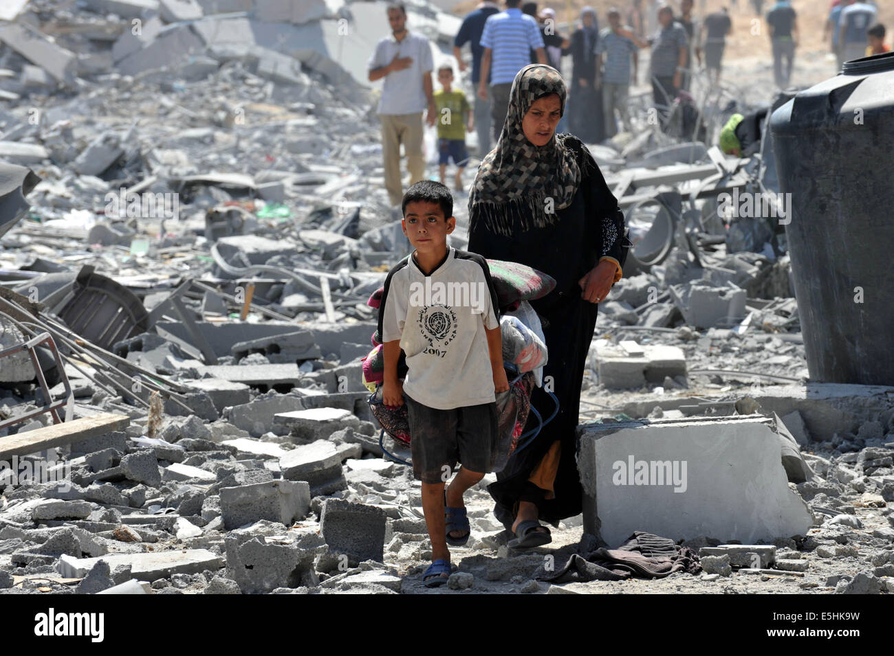 Hanoun Beit Hanoun, Gaza Strip, Palestinian Territory. 1st Aug, 2014 ...
