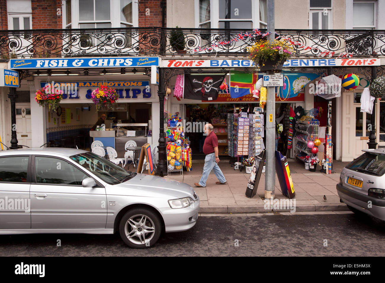UK, England, Lincolnshire, Cleethorpes, Alexandra Road, colourful