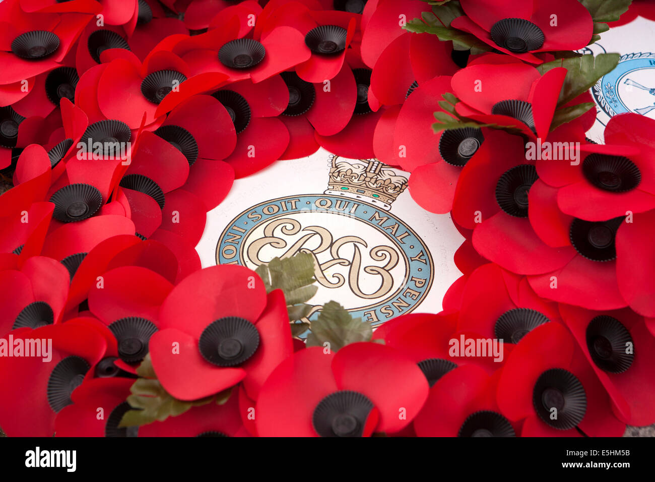 UK, England, Lincolnshire, Cleethorpes, Pier Gardens, wreath at Lincolnshire RAF Bomber Command