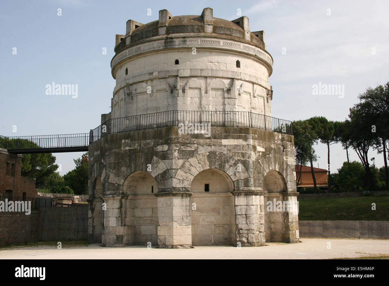 Italy. Ravenna. Mausoleum of Theoderic. Built in 520 AD by Theodoric ...