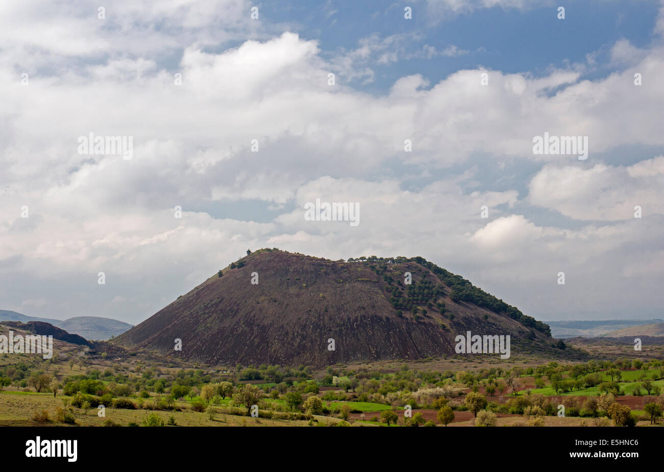 Sandal volcanic cone Kula Geological Park Manisa Turkey Stock Photo