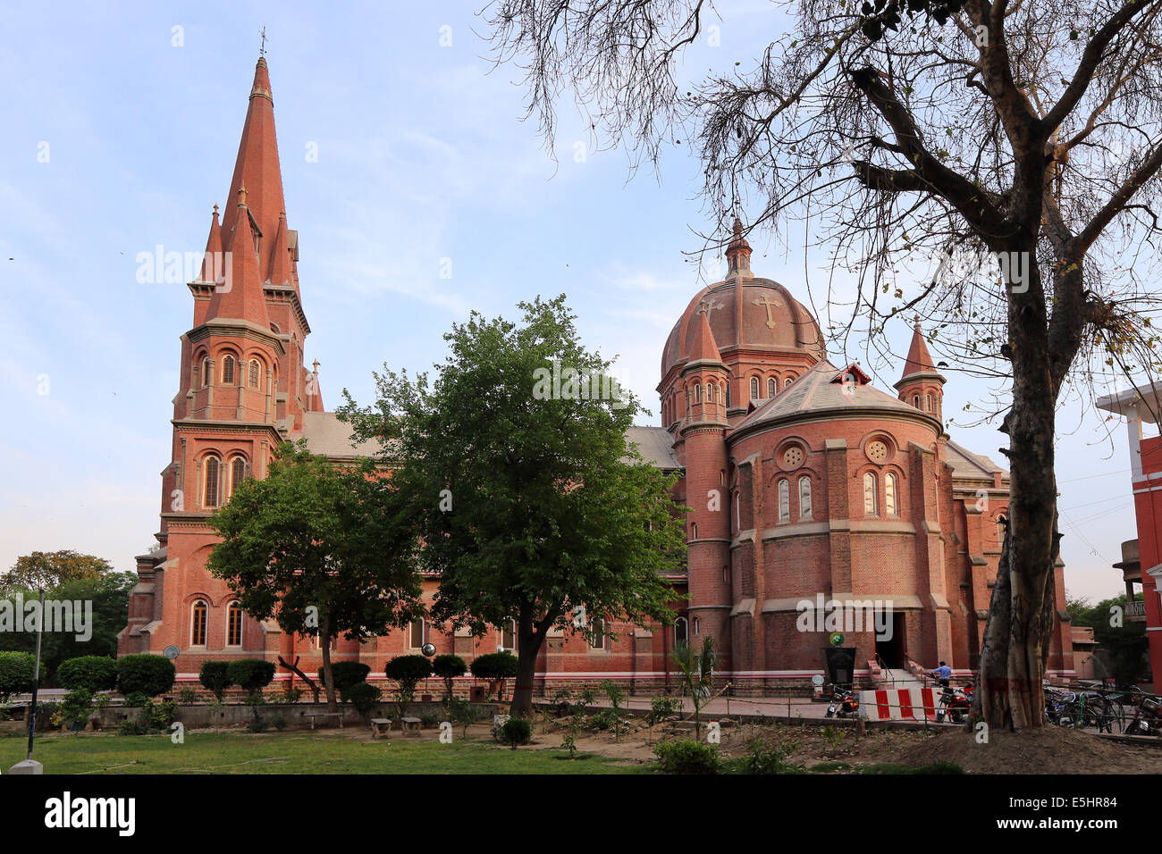 Roman Catholic Sacred Heart Cathedral in Lahore, Pakistan Stock Photo