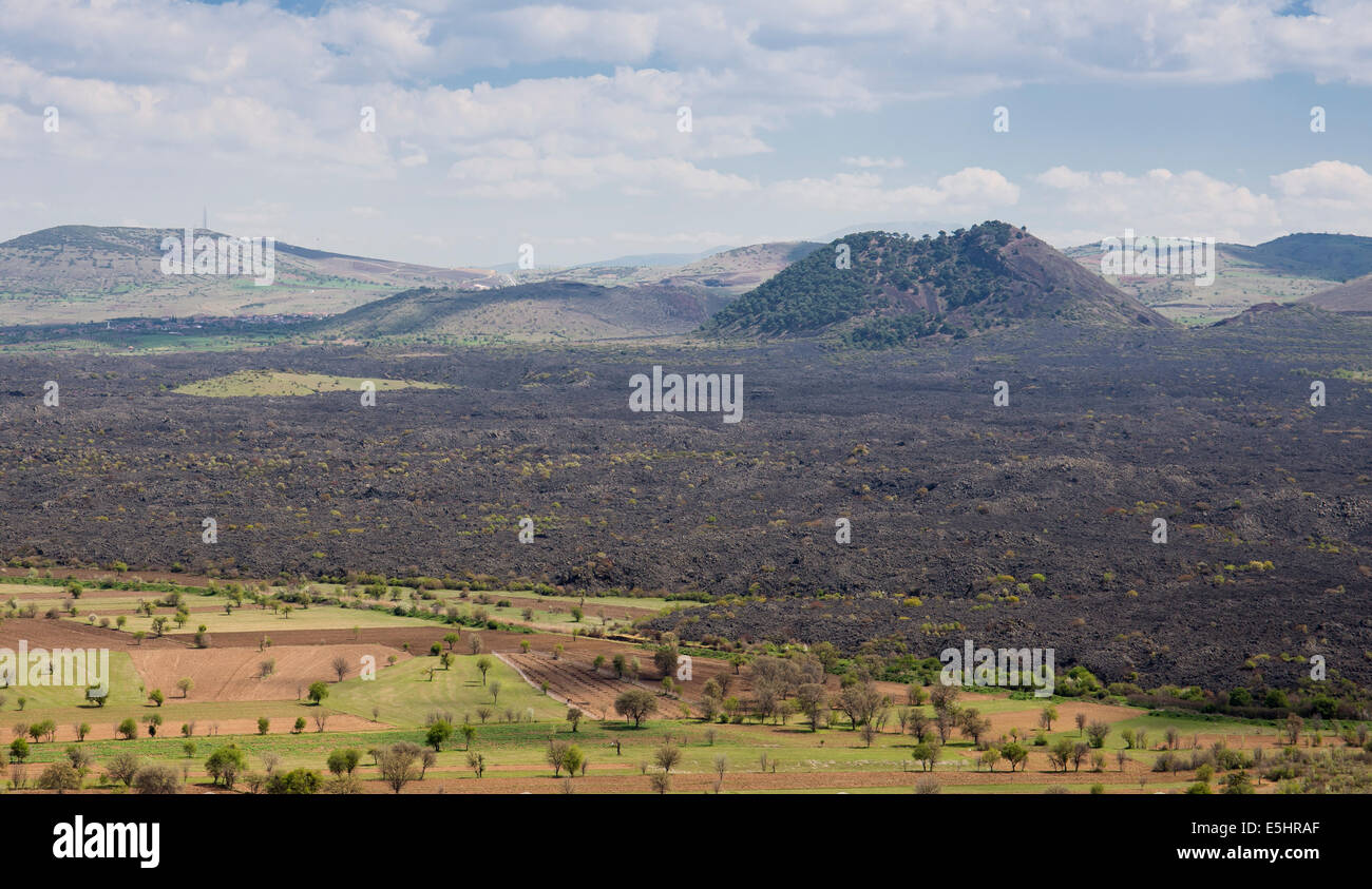 Sandal volcanic cone Geological Park Manisa Turkey Stock Photo