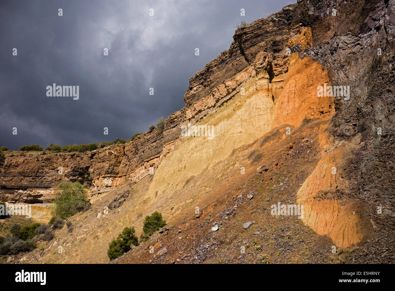 Volcanic dayk Kula Manisa Turkey Stock Photo