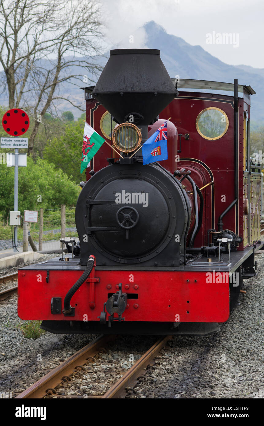 Welsh Highland Railways visiting steam locomotive 'Fiji' Stock Photo