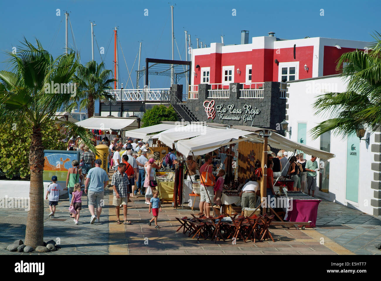 Weekly Market At The Marina Rubicon Playa Blanca Lanzarote