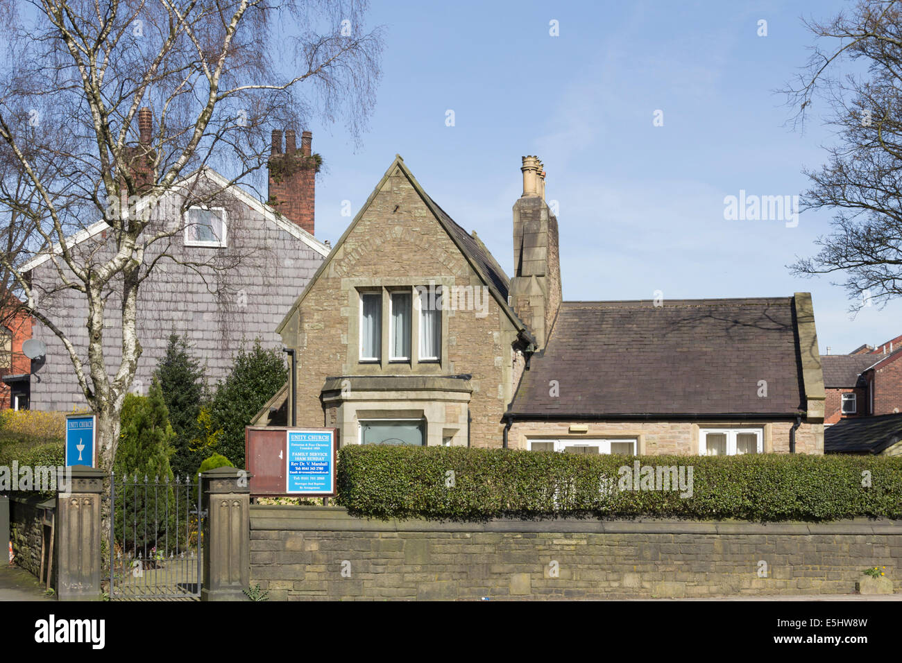 The Unity Church (Unitarian) on Chorley New Road, Bolton. Unitarians