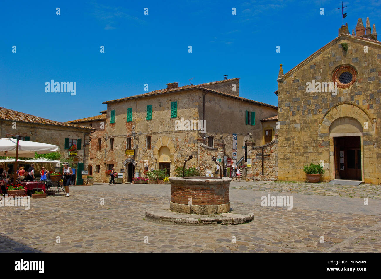 Monteriggioni, Siena Province, Tuscany, Italy, Europe Stock Photo