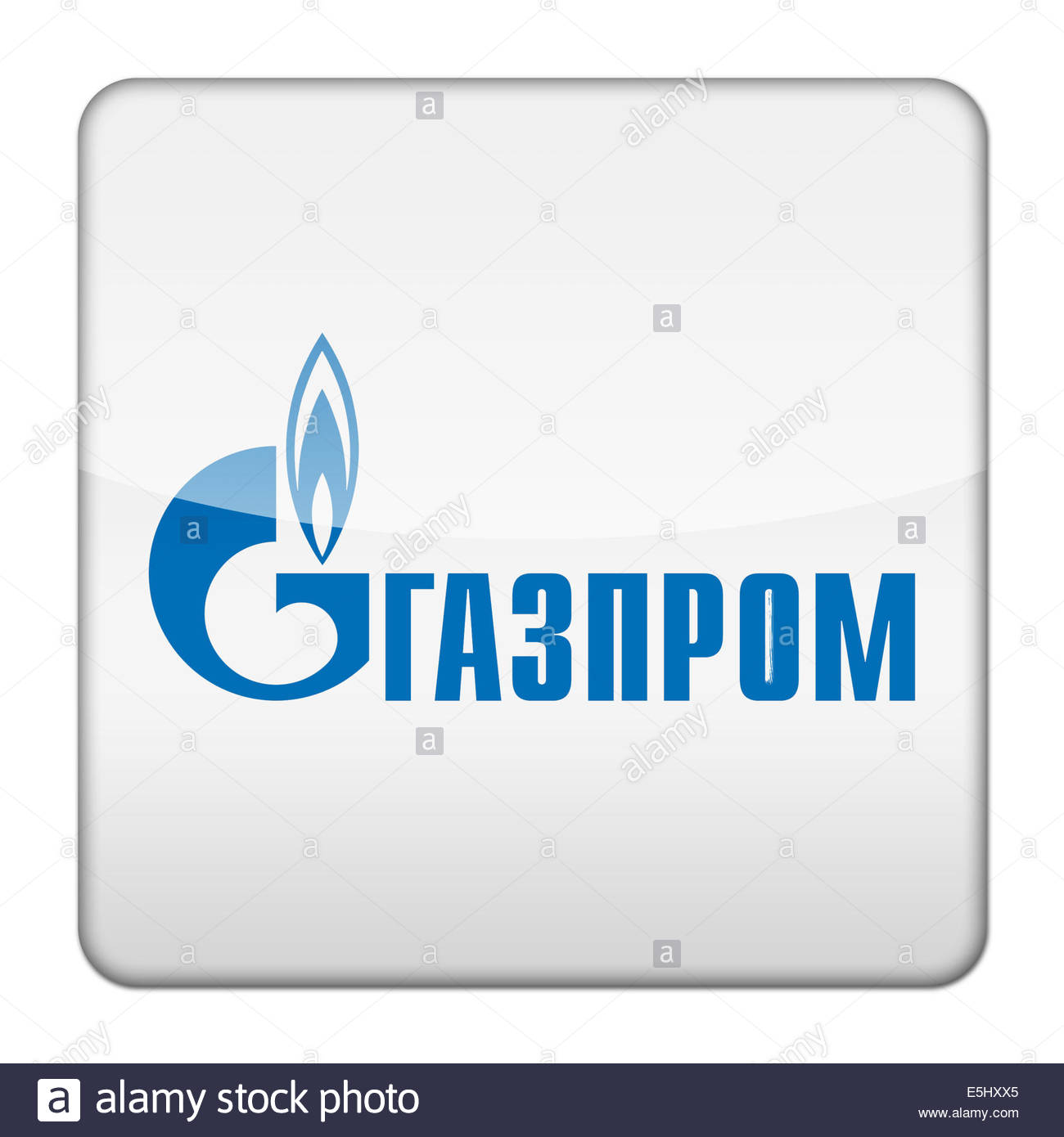 Gazprom logo icon isolated app button Stock Photo: 72309053 - Alamy