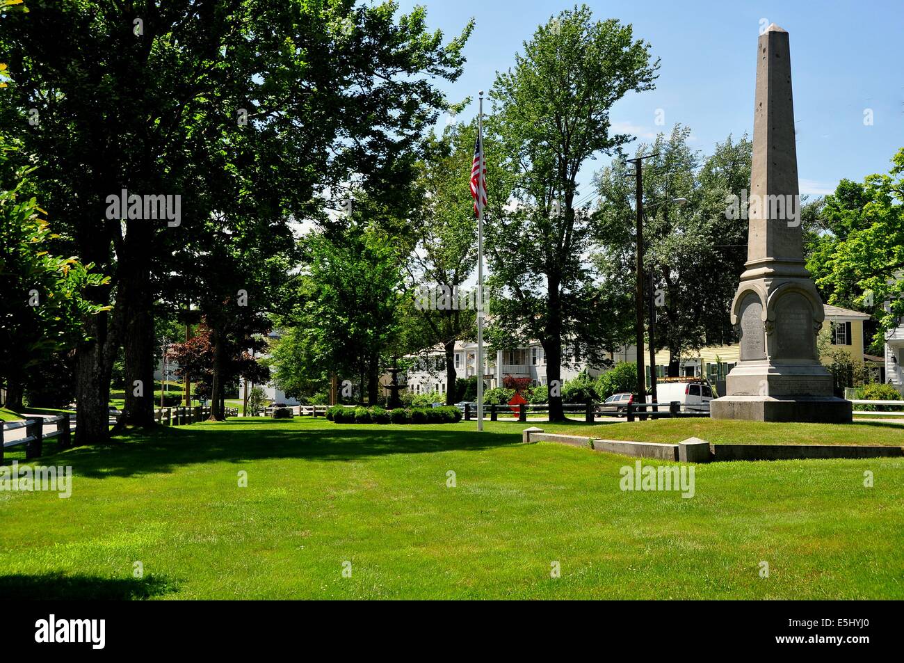 FITZWILLIAM, NEW HAMPSHIRE The Village Green with its Civil War