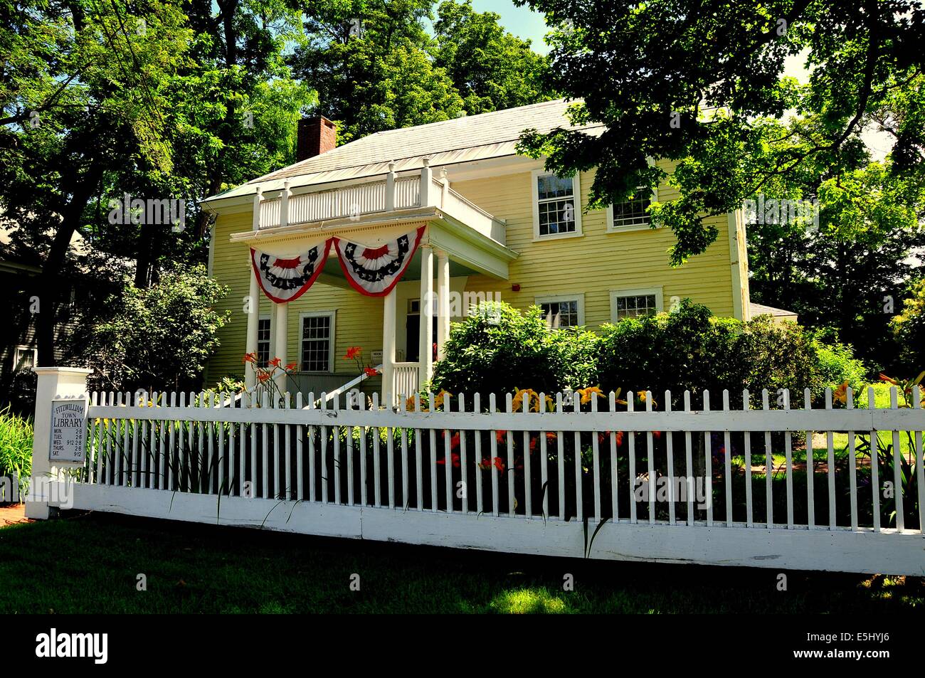 FITZWILLIAM, NEW HAMPSHIRE The Fitzwilliam Public Library is housed in