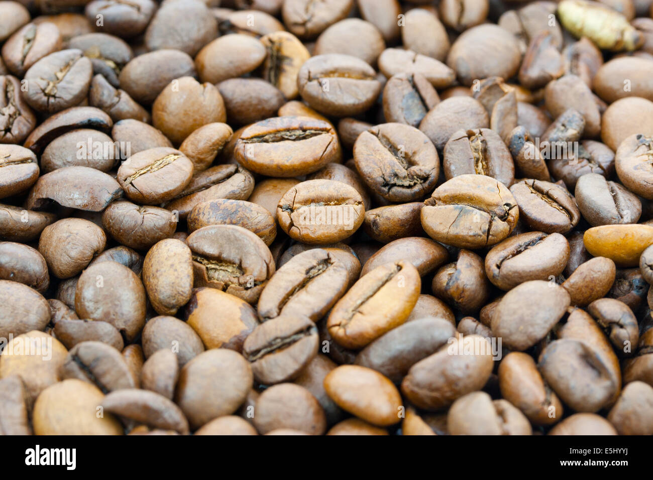 Kaffeebohnen Hintergrund Stock Photo
