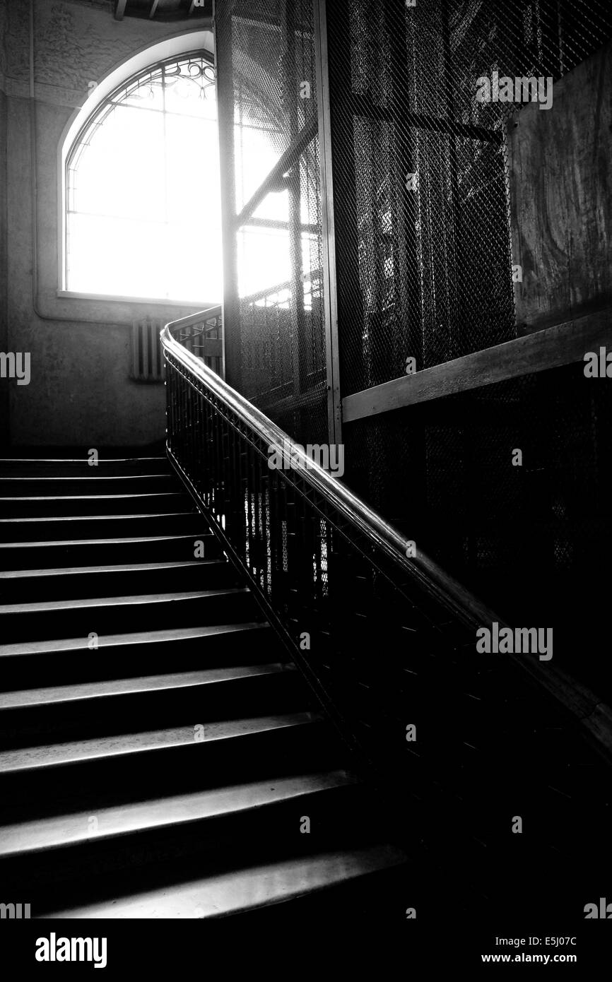 Gothic staircase Black and White Stock Photos & Images - Alamy