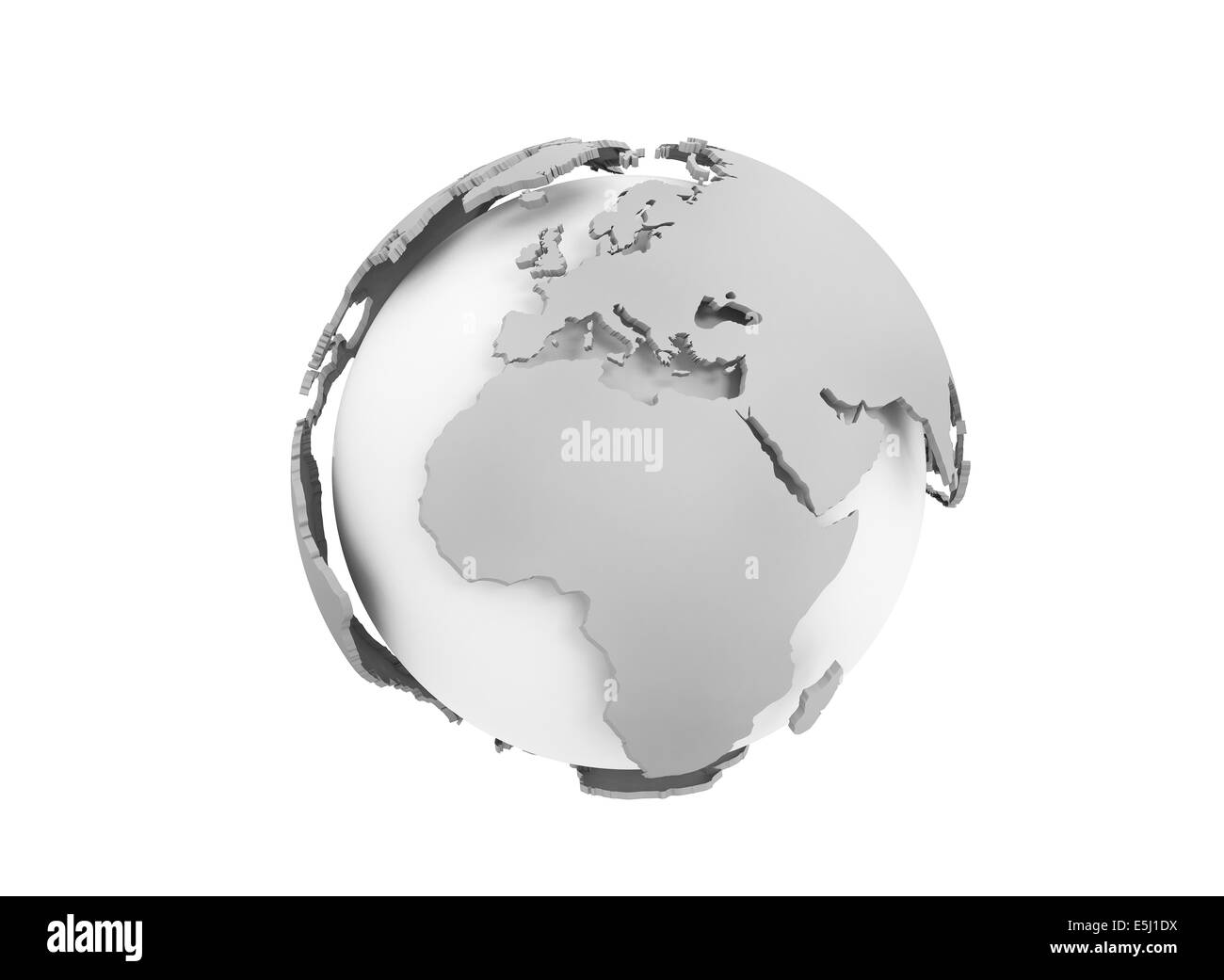 World map with countries atlas Black and White Stock Photos & Images