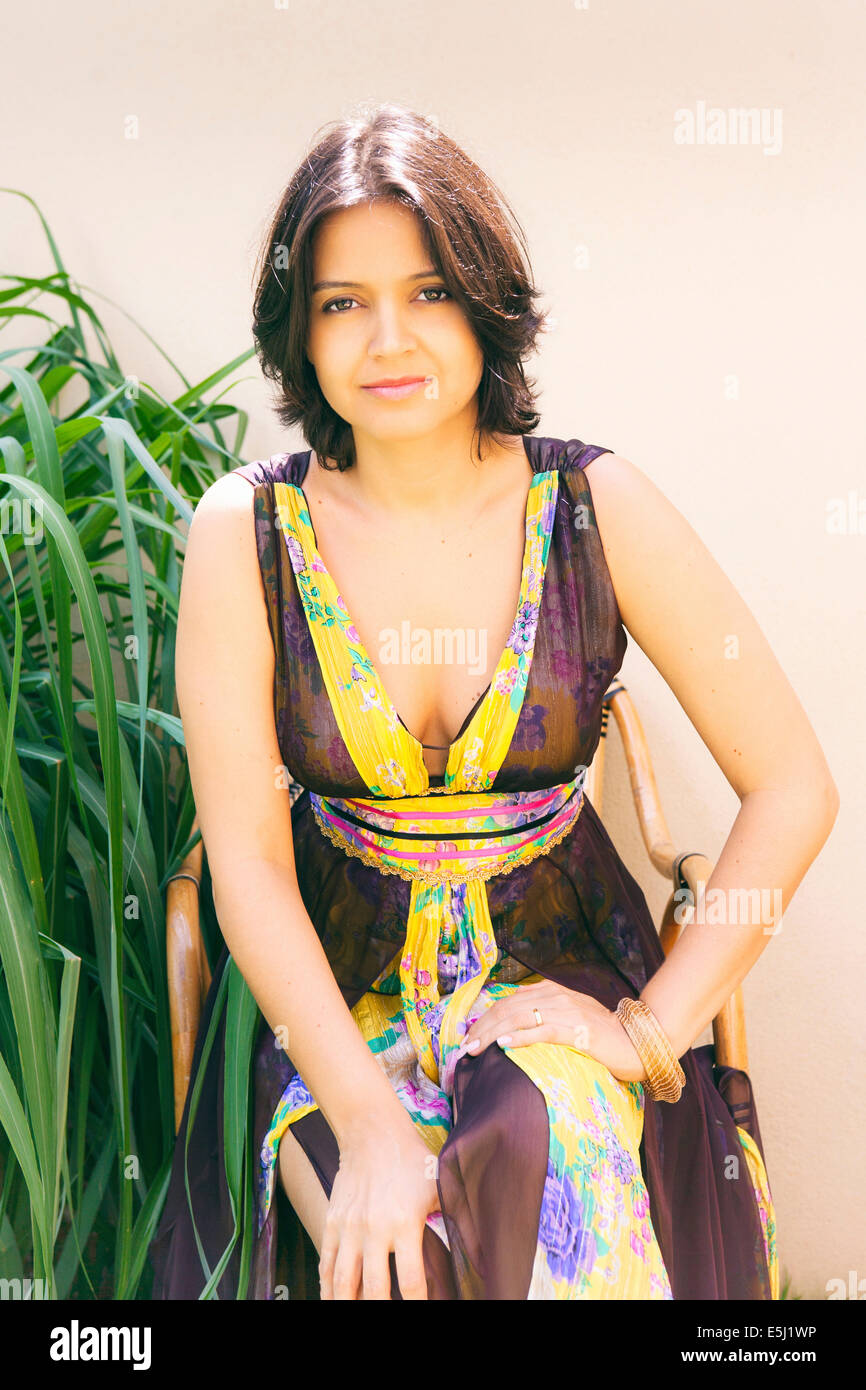 Brazilian singer Maria Eugenia Stock Photo Alamy