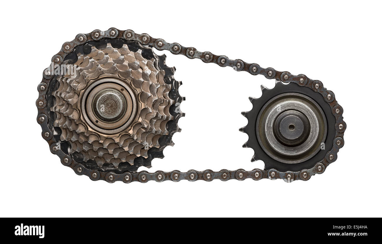 Bicycle gear mechanism Cut Out Stock Images Pictures Alamy