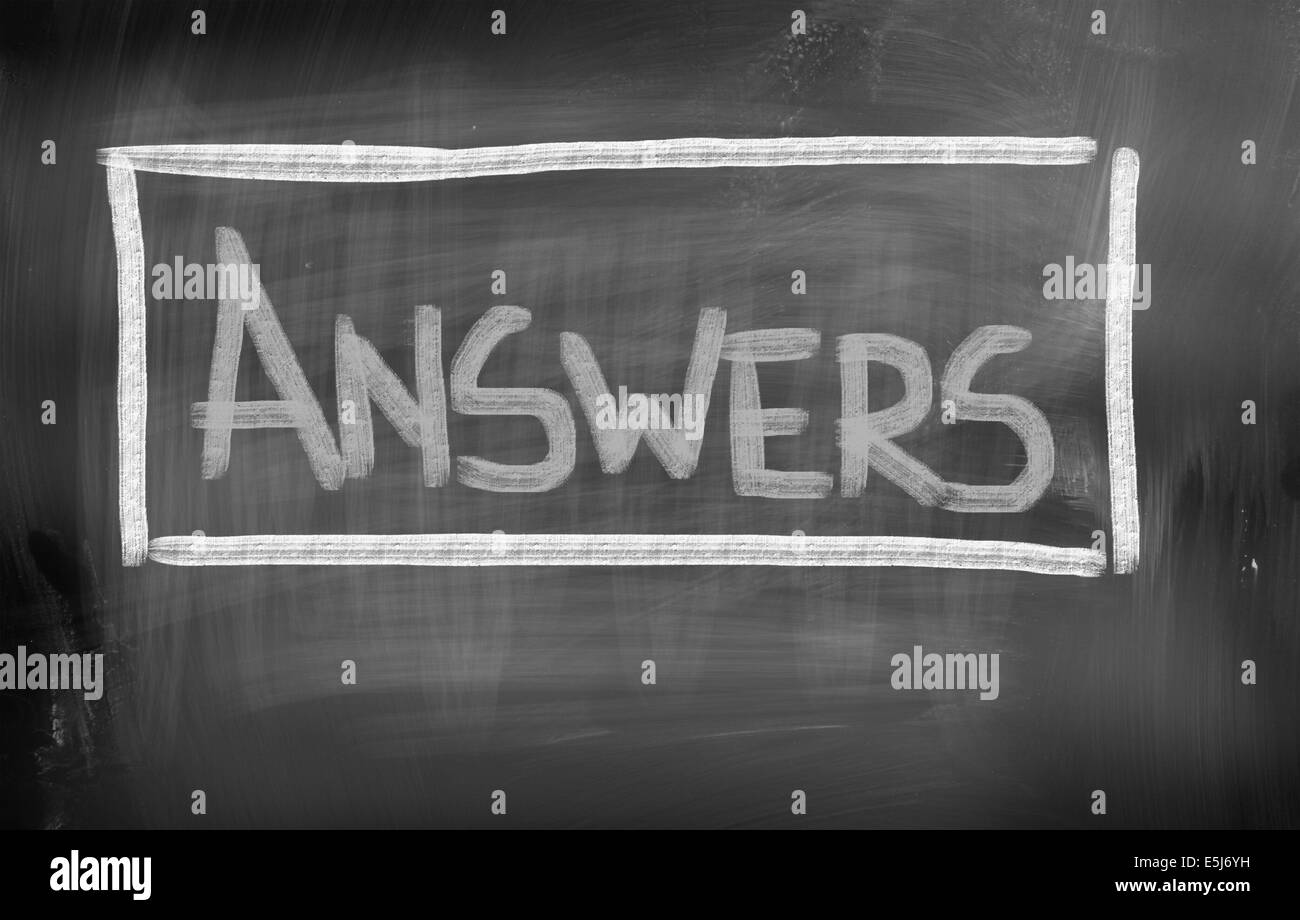 Answers Concept Stock Photo