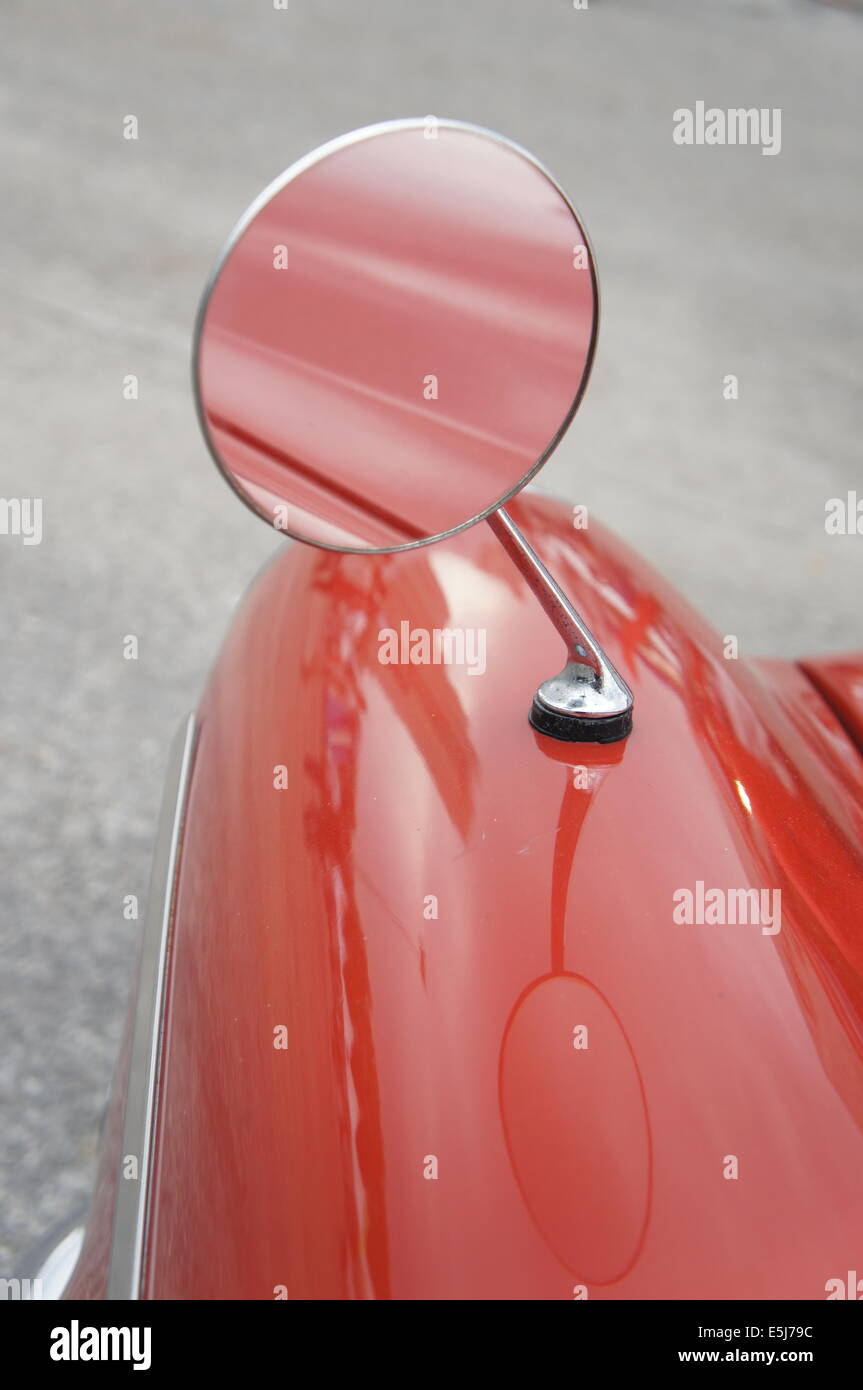 antique car rear view mirror Stock Photo Alamy