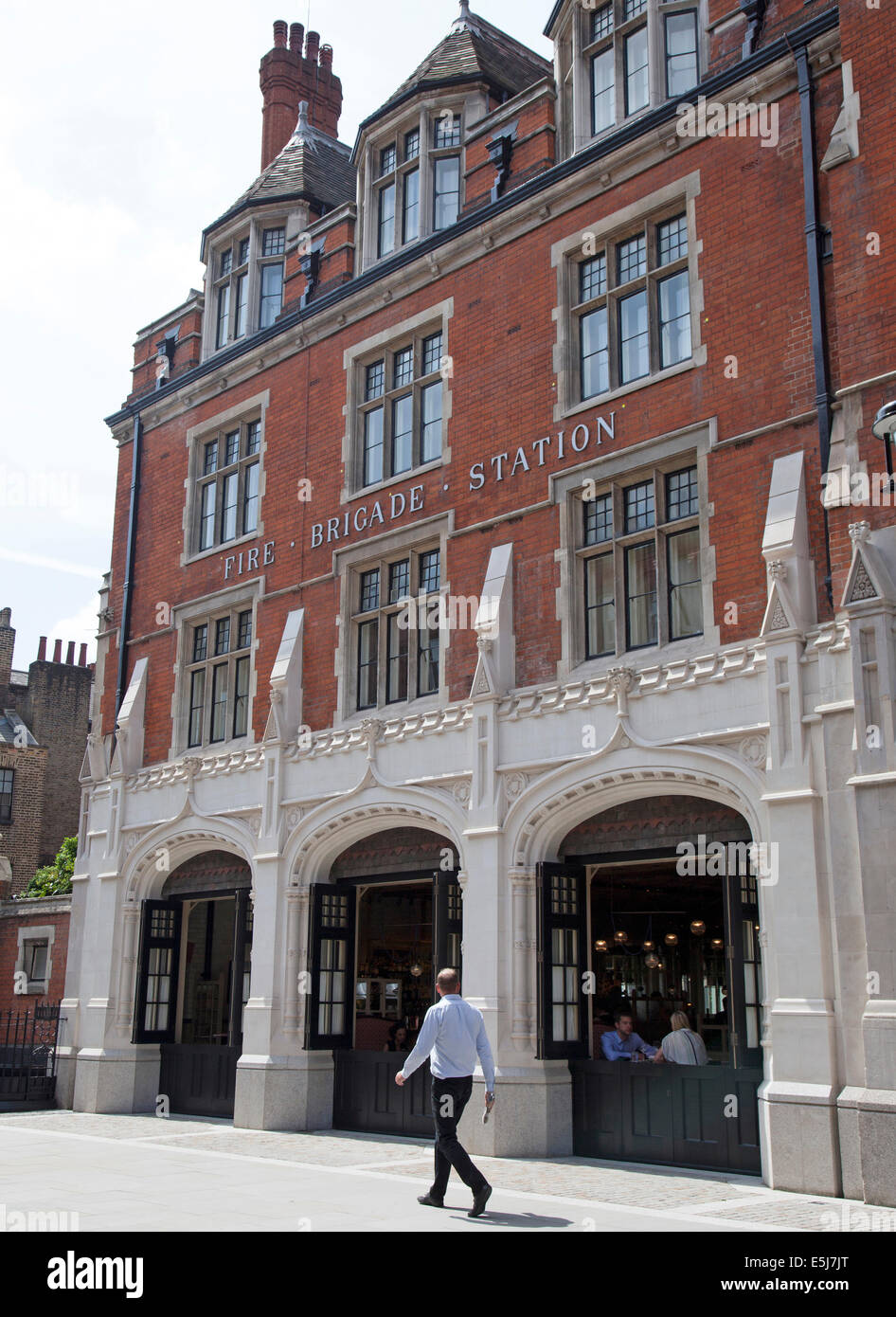 Chiltern Firehouse restaurant, Chiltern Street, Marylebone, London is popular with celebrities Stock Photo