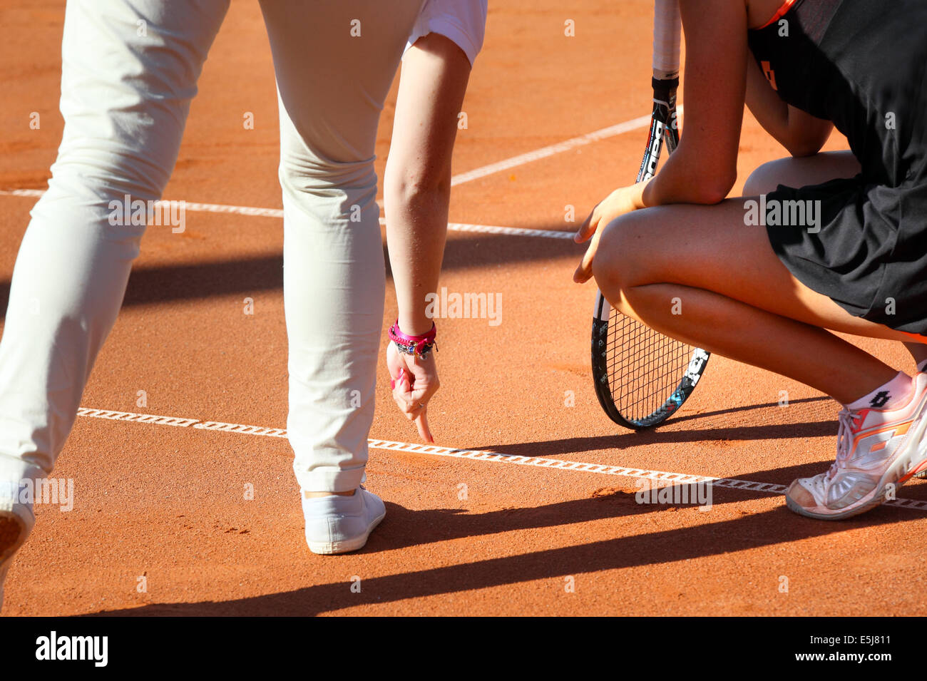Tennis Line judge Stock Photo Alamy