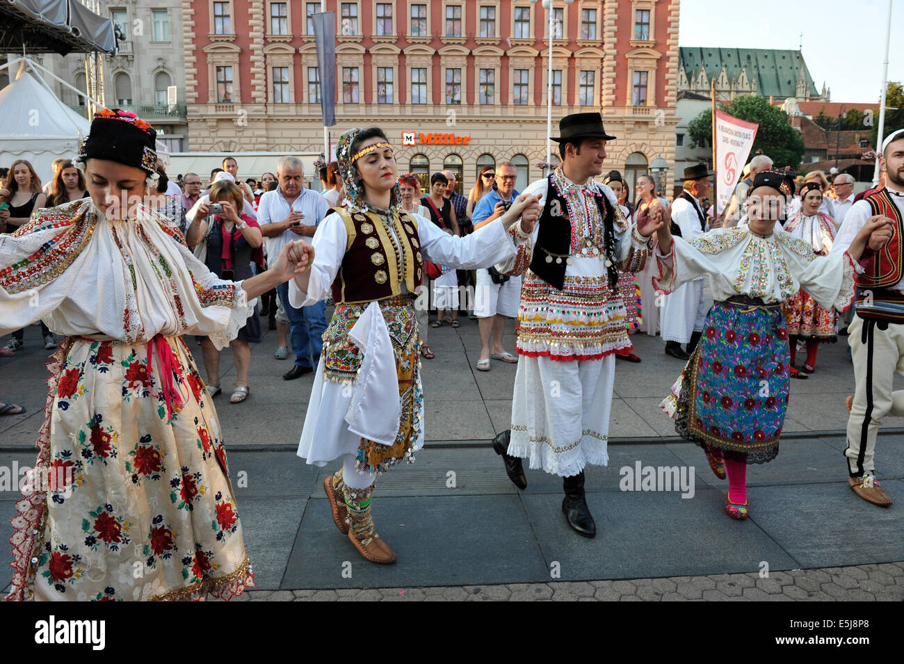 Members of folk group Albanian Culture Society from Cegrane, Macedonia