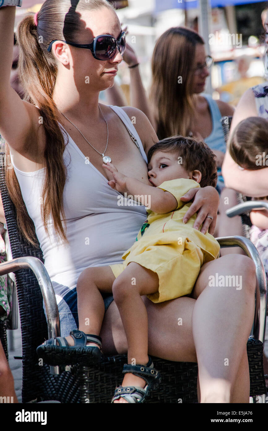 Giant Breast Gets Rooftop Display to Celebrate Women's Right to Breastfeed