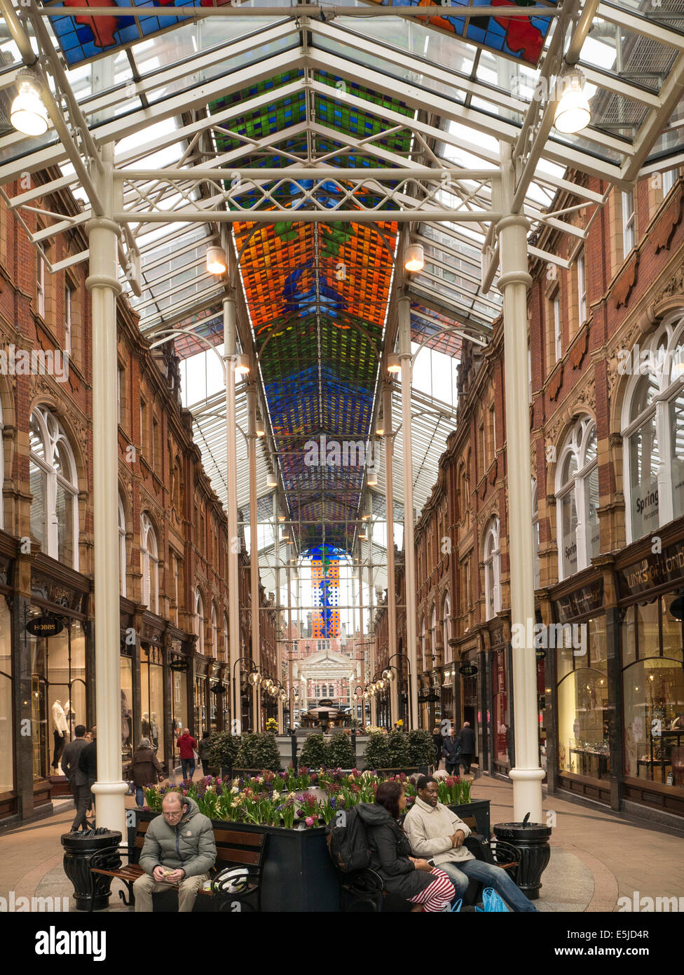 Victorian Arcade, Leeds City Centre, Yorkshire Stock Photo