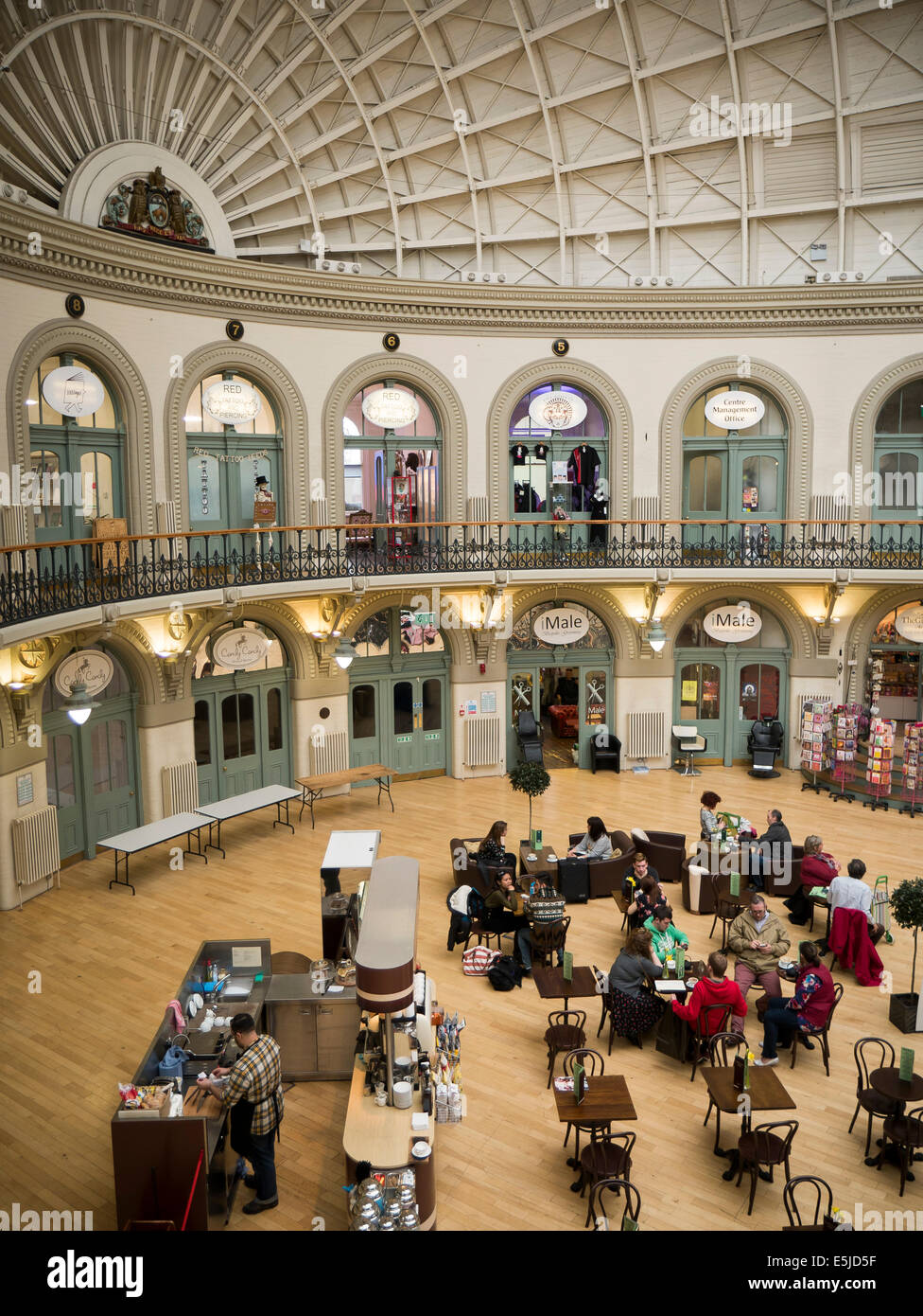 The Cloth Market interior, Leeds City Centre, Yorkshire. Architect