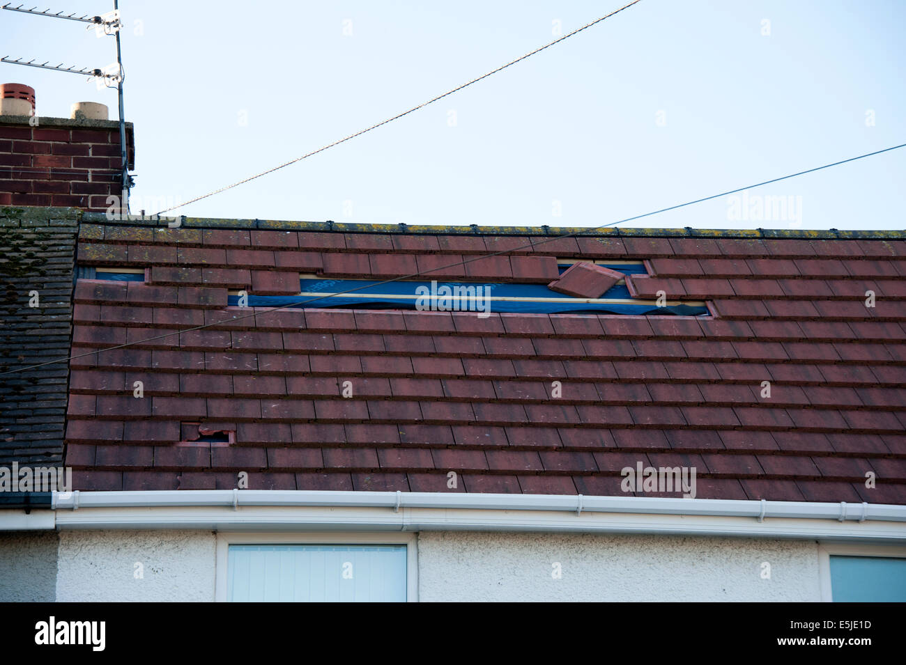 Blown off roof hi-res stock photography and images - Alamy